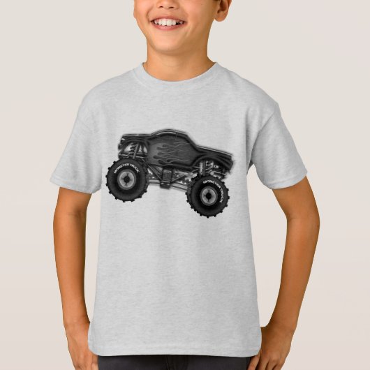 Monster Truck T-shirt voor jongens (Voorkant)