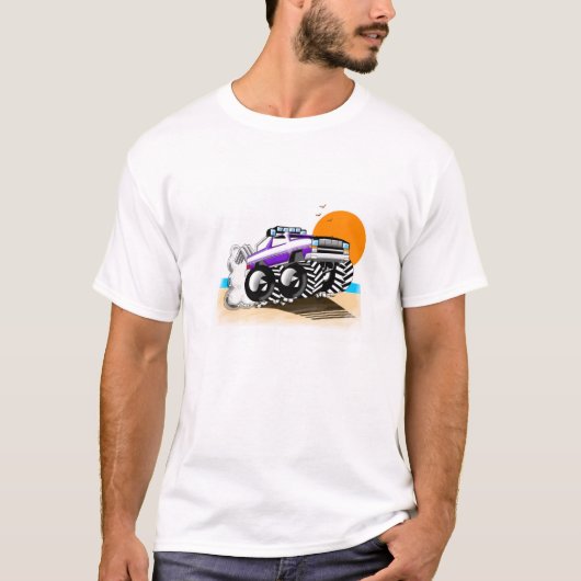 Monster Truck T-Shirt voor Mannen (Voorkant)