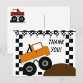 Monster Truck Thank You Postcard Briefkaart (Voorkant / Achterkant)