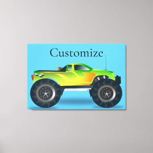 Monster Truck Thunder_Cove Canvas Afdruk (Voorkant)