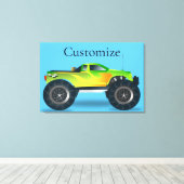 Monster Truck Thunder_Cove Canvas Afdruk (Insitu (Houten vloer))