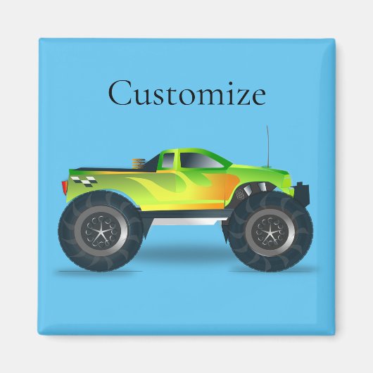 Monster Truck Thunder_Cove Magneet (Voorkant)