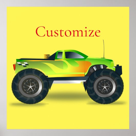 Monster Truck Thunder_Cove Poster (Voorkant)