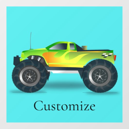 Monster Truck Thunder_Cove Raamsticker (Vel)