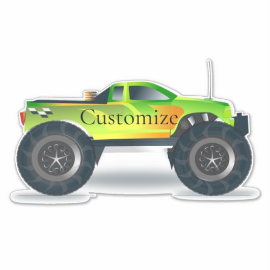 Monster Truck Thunder_Cove Sticker (Voorkant)