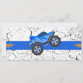 Monster Truck Ticket Verjaardag Kaart (Achterkant)