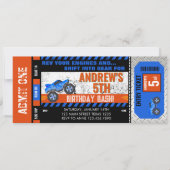 Monster Truck Ticket Verjaardag Kaart (Voorkant)