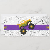 Monster Truck Ticket Verjaardag Kaart (Achterkant)