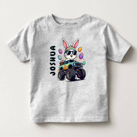 Monster Truck Toddler Easter Shirt (Voorkant)