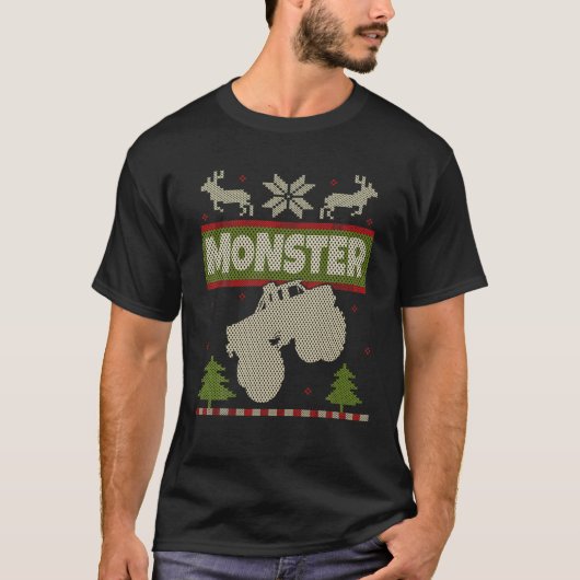 Monster Truck Ugly met kerstkeuken Shirt Big Car (Voorkant)