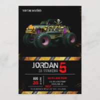 Monster Truck uitnodiging