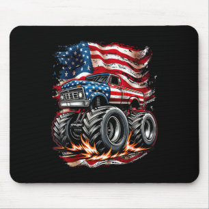 Monster Truck Usa Vlag Amerikaanse 4 juli Patriott Muismat