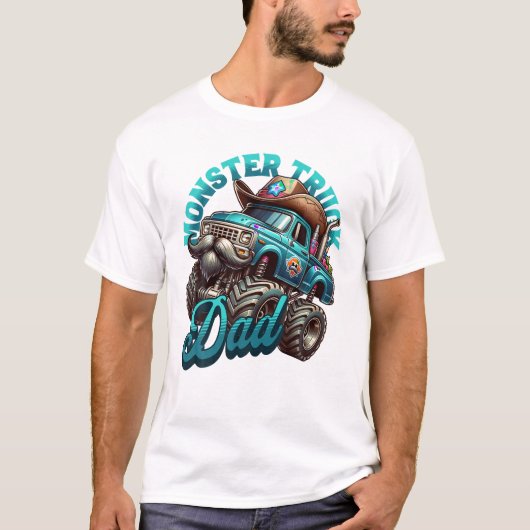 Monster Truck Vader Vaderdag T-shirt (Voorkant)