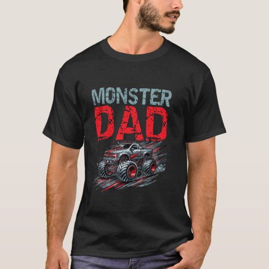 Monster Truck Vaderdag Mannen T-shirt (Voorkant)