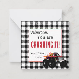 Monster Truck Valentijnskaarten Notitiekaartje