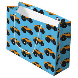 Monster Truck Vehicle Oranje Blue Groot Cadeauzakje