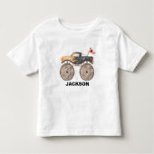 Monster truck verjaardag jongen T-Shirt (Voorkant)