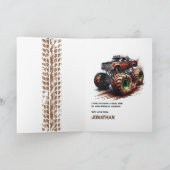 Monster Truck Verjaardag Kaart (Binnen)