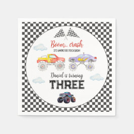 Monster Truck Verjaardag Monster Truck Servet