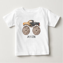 Monster Truck verjaardag T-shirt gepersonaliseerd