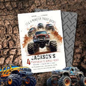 Monster Truck Verjaardag uitnodiging | Monstertruc