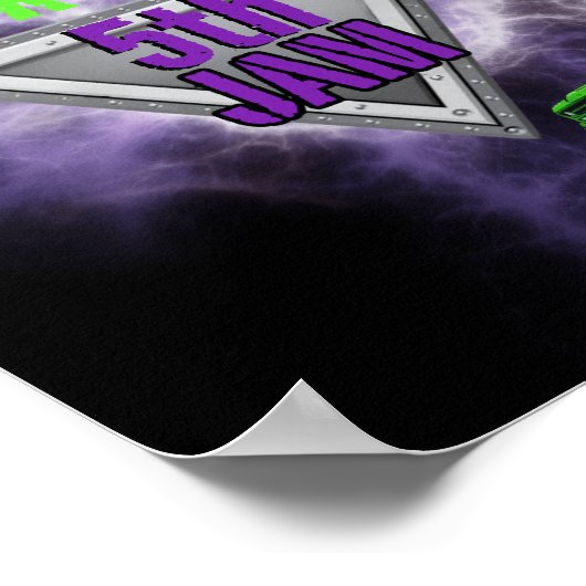 Monster Truck Verjaardag Welkom Poster (Hoek)