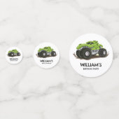 Monster Truck Verjaardagsfeest Minimale Jongens Ve Confetti (Voorkanten)