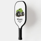 Monster Truck Verjaardagsfeest Minimale Jongens Ve Pickleball Paddle (Links)
