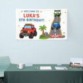 Monster Truck Verjaardagsfeestje Spandoek (Beurs)