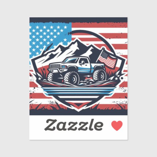 MONSTER TRUCK VINLY STICKER (Vel)