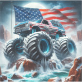 MONSTER TRUCK VINYL STICKER (Voorkant)