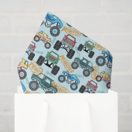 Monster Truck Vloeipapier, Decoupage Grote Wiel Tissuepapier