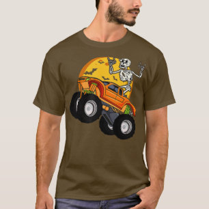 Monster Truck voor Toddler Boys Kinder Skeleton Ha T-shirt