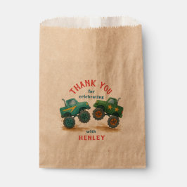 Monster Truck Waterverf Kids Verjaardagsfeest Bedankzakje