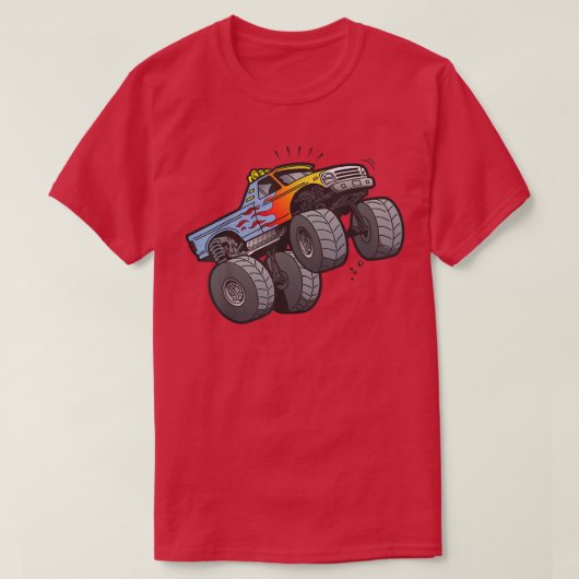MONSTER TRUCK Wheelie Mono  T-shirt (Design voorkant)