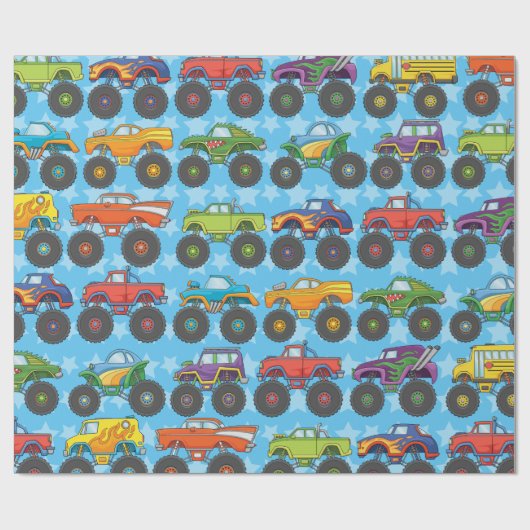 Monster Truck Wrapping Papier (Vlak)