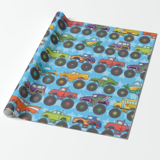 Monster Truck Wrapping Papier (Uitgerold)
