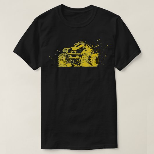 Monster Truck Yellow Terrain 2 T-shirt (Design voorkant)