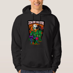Monster Truck Zombie Hunter Halloween Undode Kille Hoodie