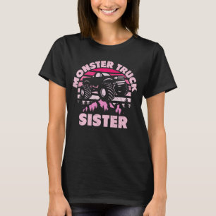 Monster Truck Zuster Matching Familie Monster Truc T-shirt
