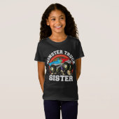 Monster Truck Zuster Matching Familie Monster Truc T-shirt (Voorkant volledig)