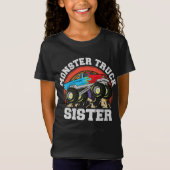 Monster Truck Zuster Matching Familie Monster Truc T-shirt (Voorkant)