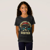 Monster Truck Zuster Matching Familie Monster Truc T-shirt (Voorkant volledig)