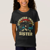 Monster Truck Zuster Matching Familie Monster Truc T-shirt (Voorkant)