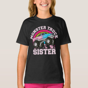 Monster Truck Zuster Matching Familie Monster Truc T-shirt