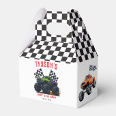 Monster Trucks 1e verjaardagsfeestje Bedankdoosjes (Voorkant Zijde)