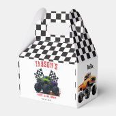 Monster Trucks 1st Birthday Party  Bedankdoosjes (Achterkant)