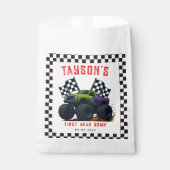 Monster Trucks 1st Birthday Party  Bedankzakje (Voorkant)