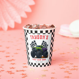 Monster Trucks 1st Birthday Party  Papieren Bekers