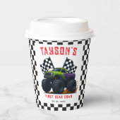 Monster Trucks 1st Birthday Party  Papieren Bekers (Voorkant)